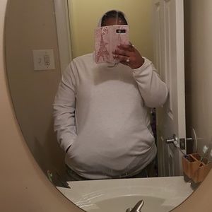 White Fleece Hoodie Size 3X